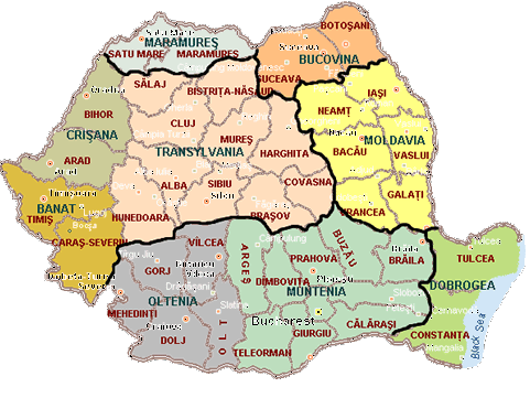 rumanien diplomatisch karte